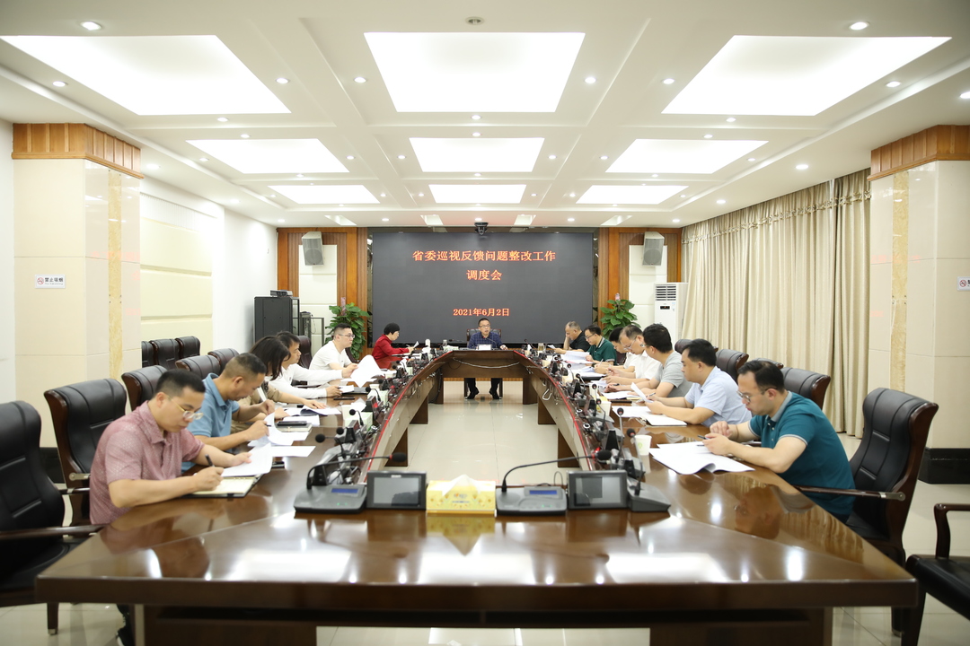 紧盯不放！颜和平专题调度巡视整改工作
