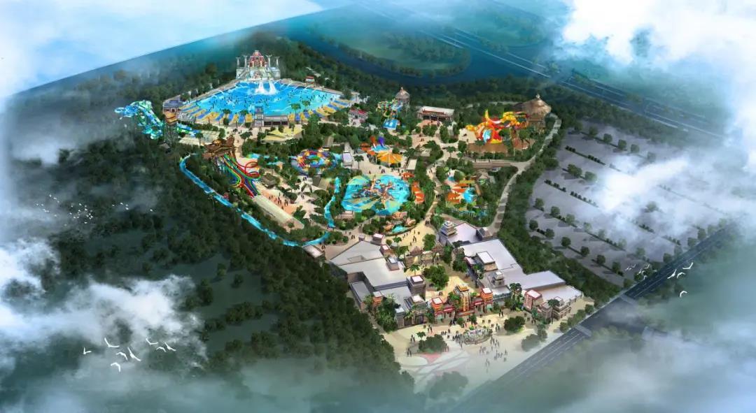 不惧酷暑，火热施工| 湖南华侨城文化旅游度假区一期生态科技园玛雅海滩工程进度播报 ​