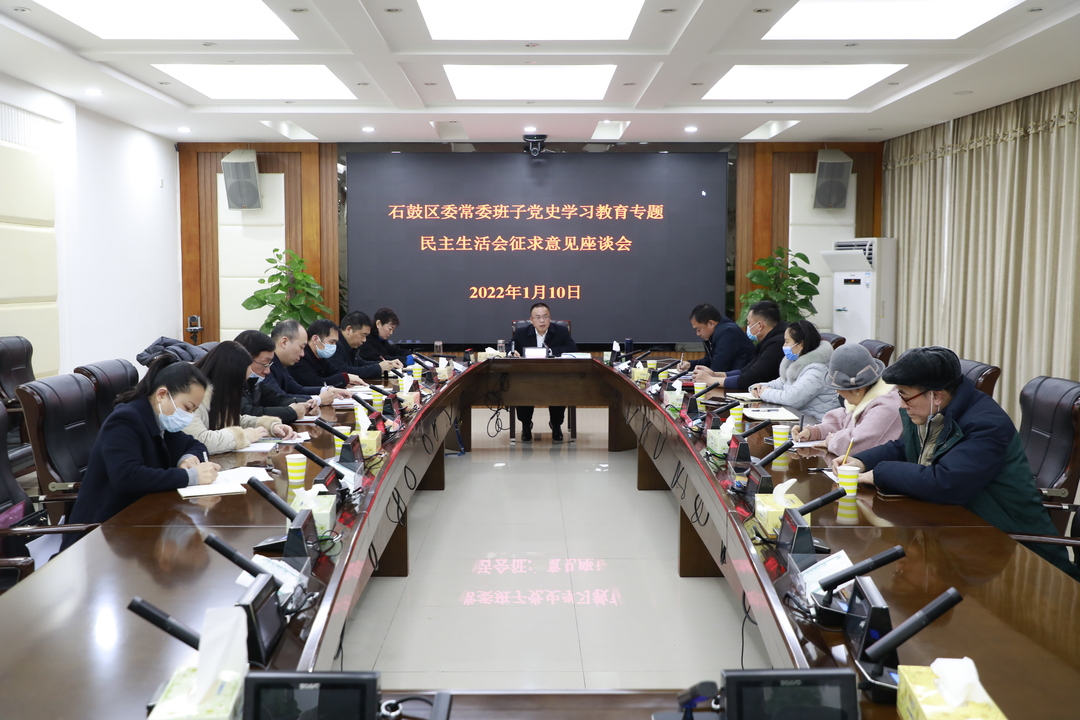 石鼓区委常委班子党史学习教育专题民主生活会征求意见座谈会召开