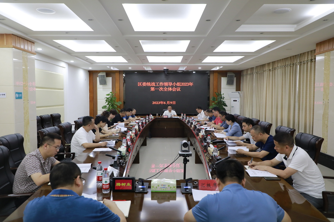 区委统战工作领导小组召开2023年 第一次全体会议