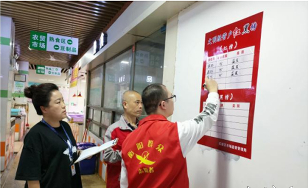 农贸市场“红黑榜”评出石鼓“文明范”