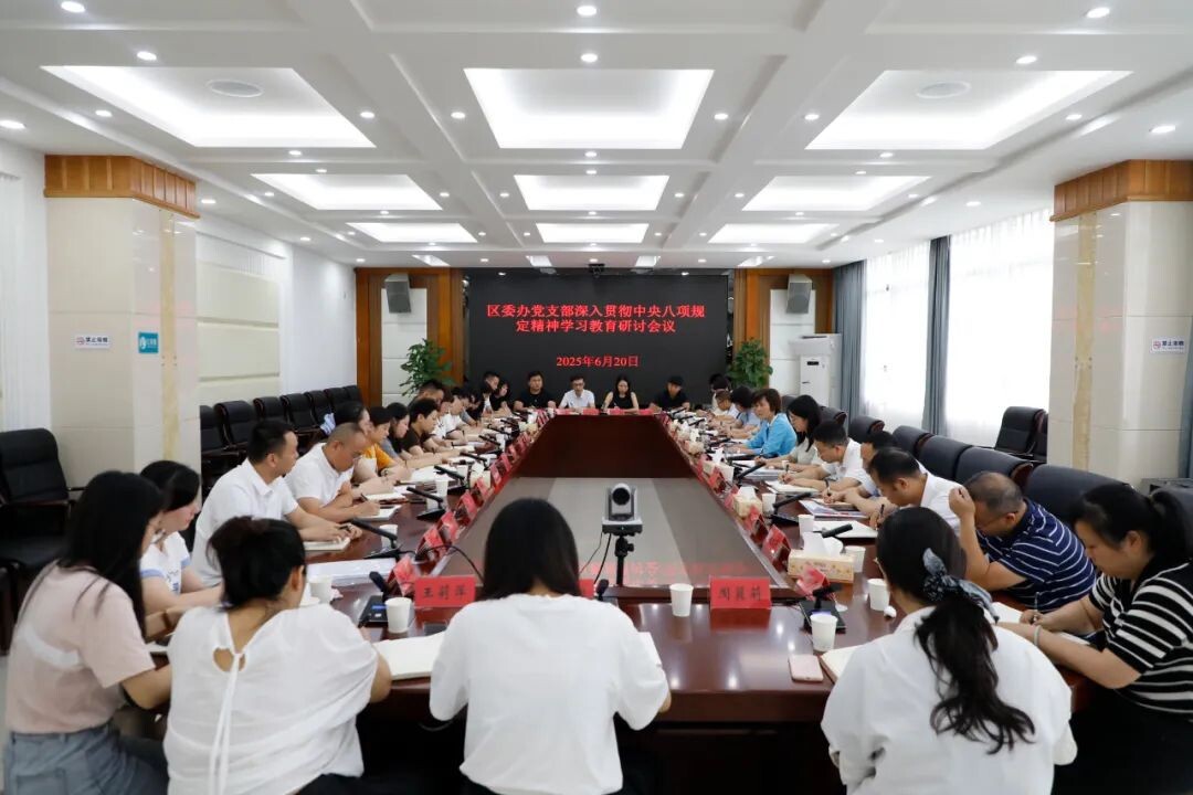 谢海蓉参加区委办党支部学习教育研讨交流