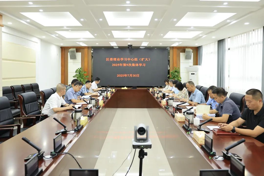 石鼓区委理论学习中心组（扩大）举行2025年第9次集体学习
