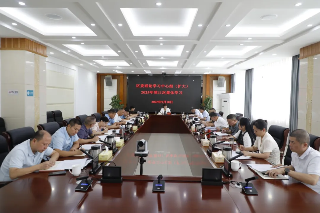 石鼓区委理论学习中心组（扩大）举行2025年第11次集体学习