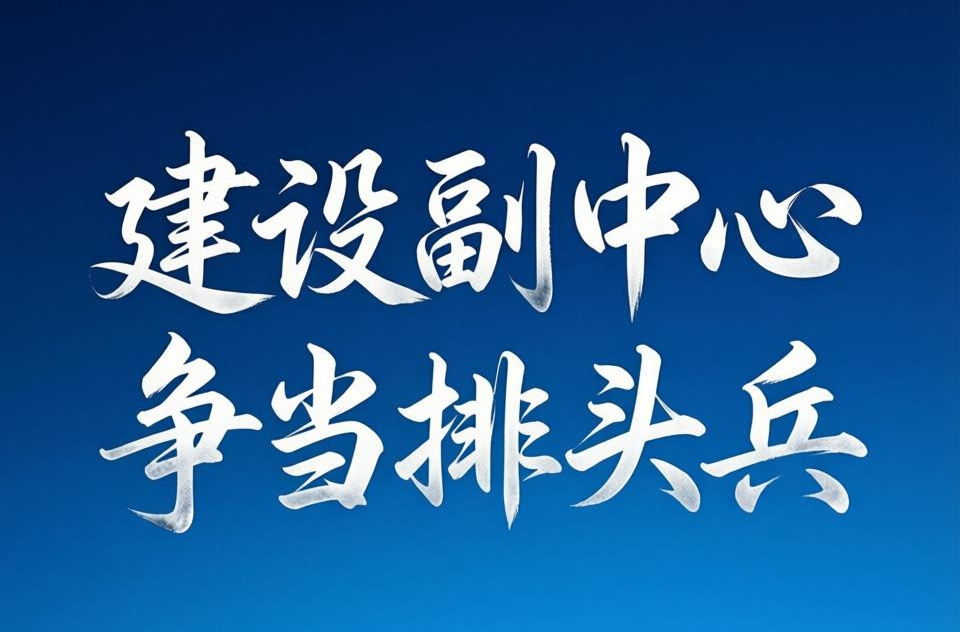 建设副中心  争当排头兵