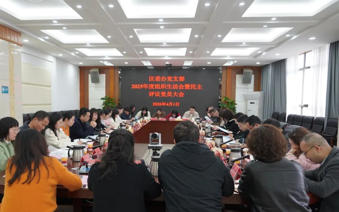 谢海蓉参加区委办党支部组织生活会