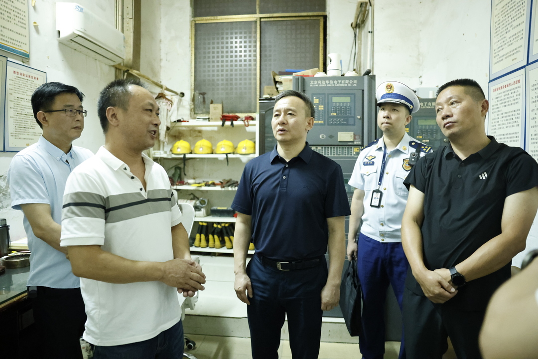 赵波带队开展“平安雁城”消防安全集中夜查行动