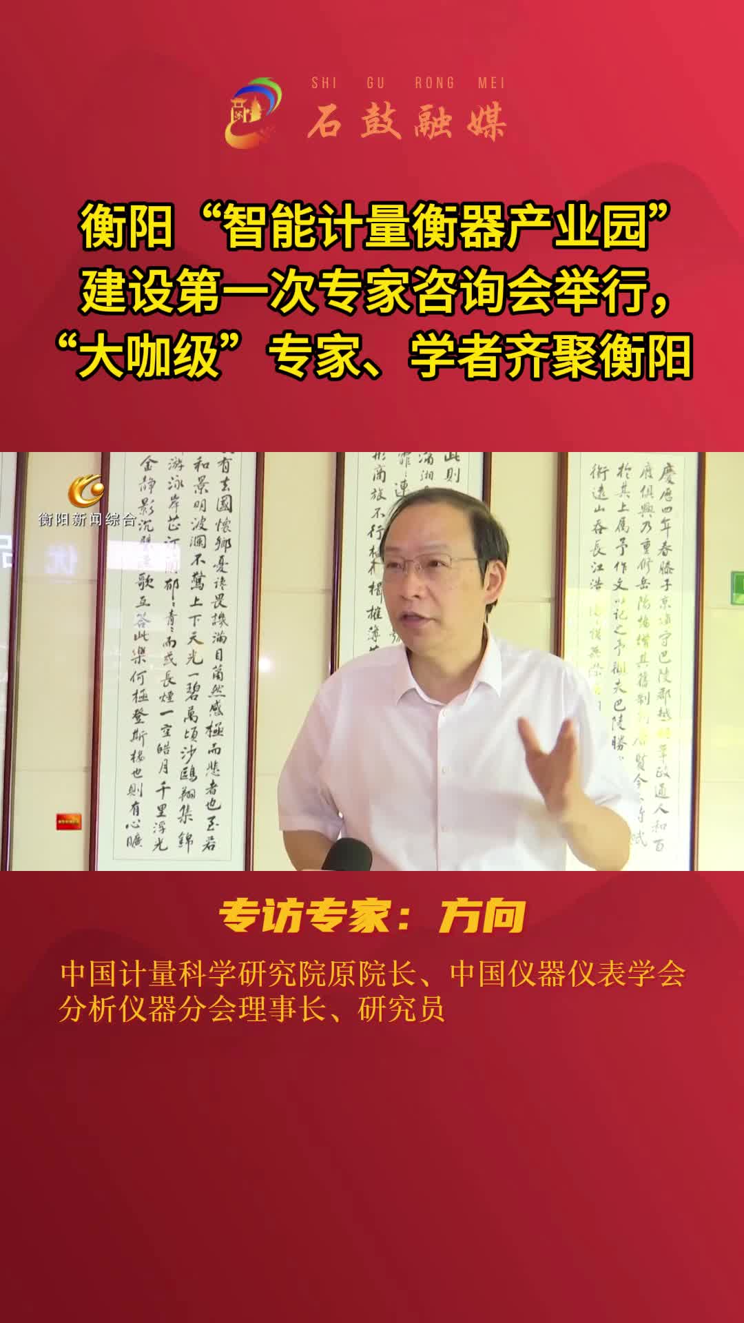 衡阳“智能计量衡器产业园”建设第一次专家咨询会举行，“大咖级”专家、学者齐聚衡阳，专访专家：方向