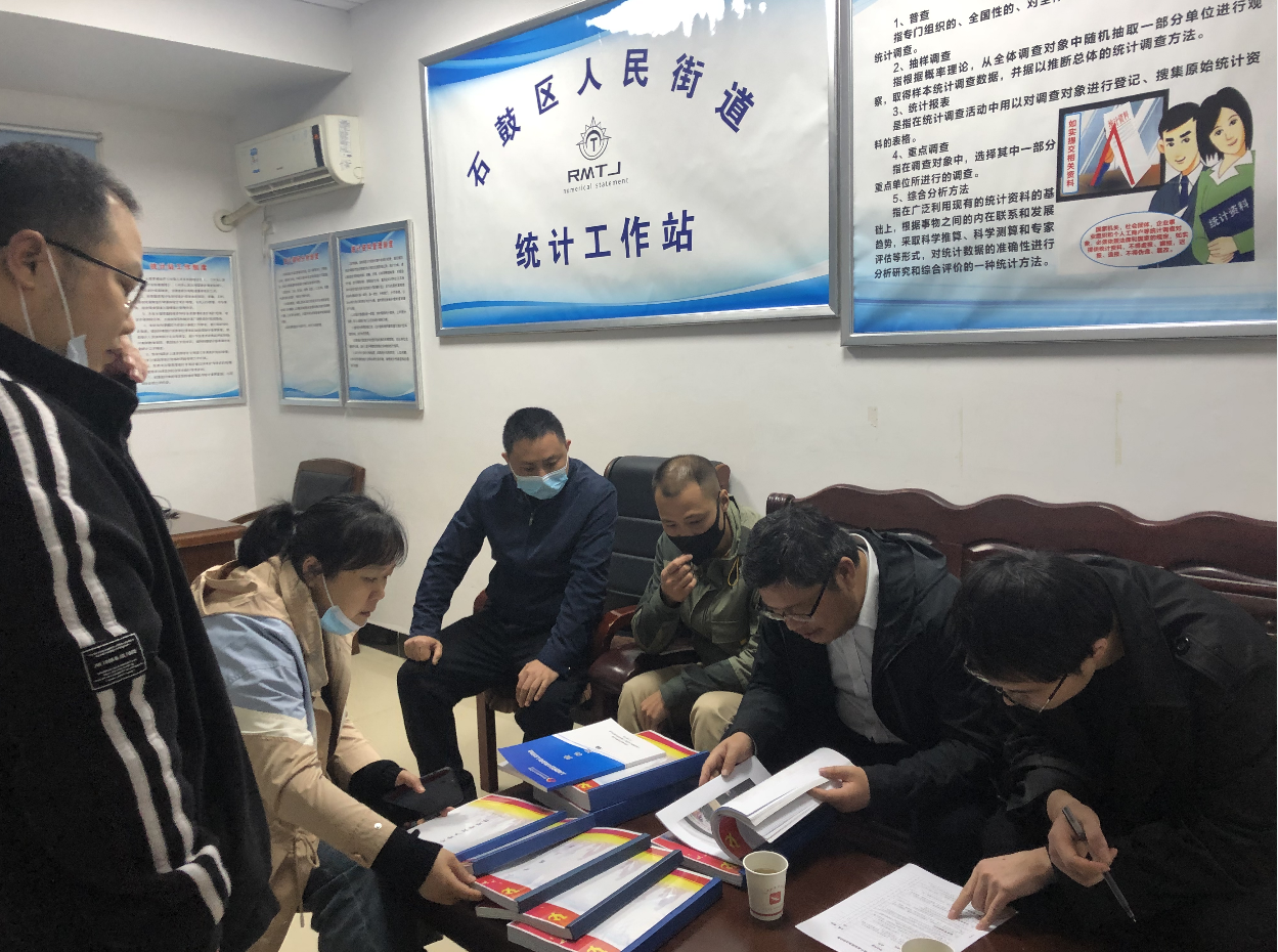 市统计局来我区检查验收统计基层基础规范化建设工作