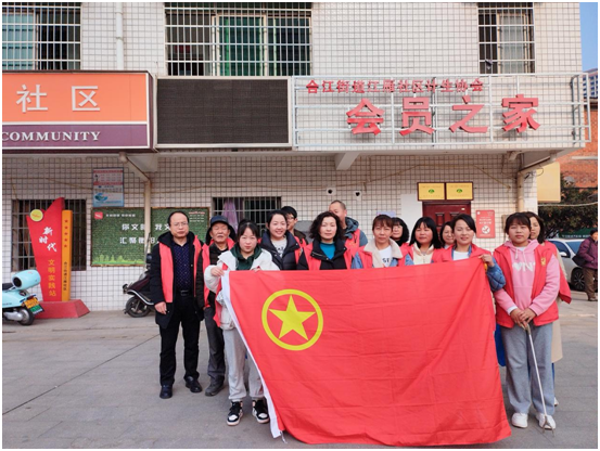 合江街道：江雁社区开展青春在行动“共创文明城市”活动