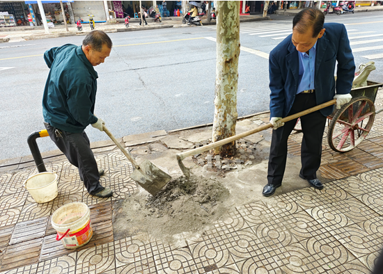 五一街道草桥社区：居民代表为民办实事，修缮道路暖人心
