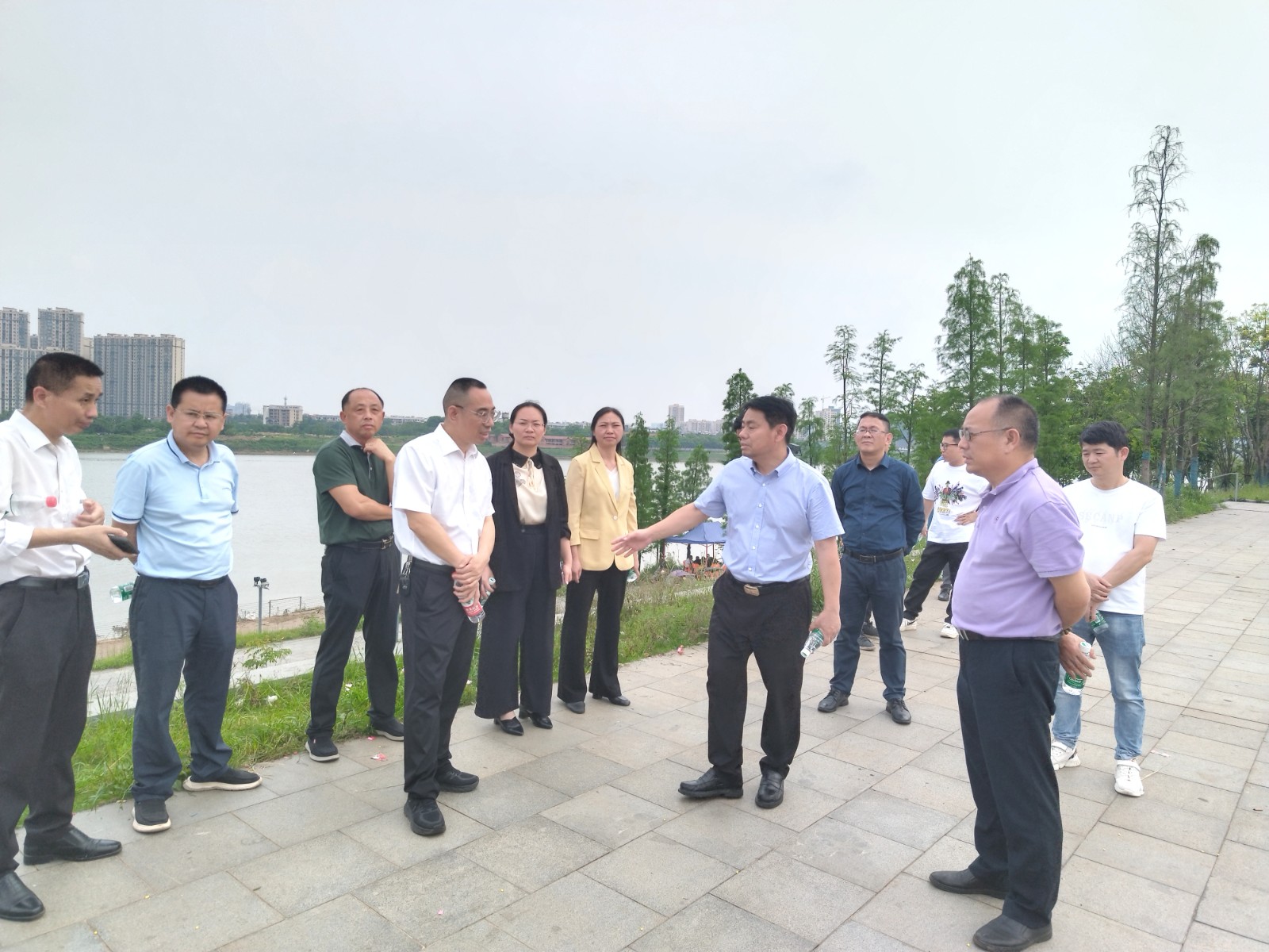 市总工会主要领导到石鼓区调研衡阳市第二届职工龙舟竞渡赛赛场筹备相关工作