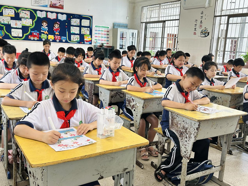 石鼓区这所学校举办的心理漫画大赛很治愈