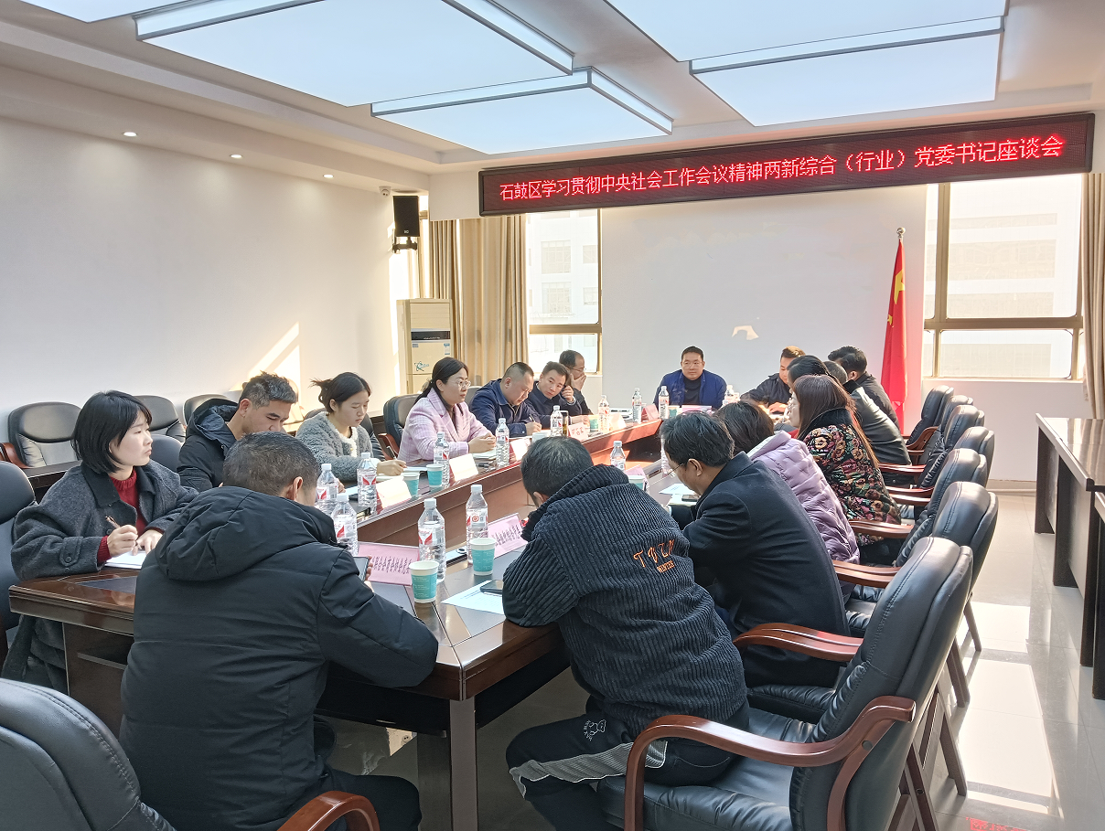 石鼓区委社会工作部召开学习贯彻中央社会工作会议精神两新综合（行业）党委书记座谈会